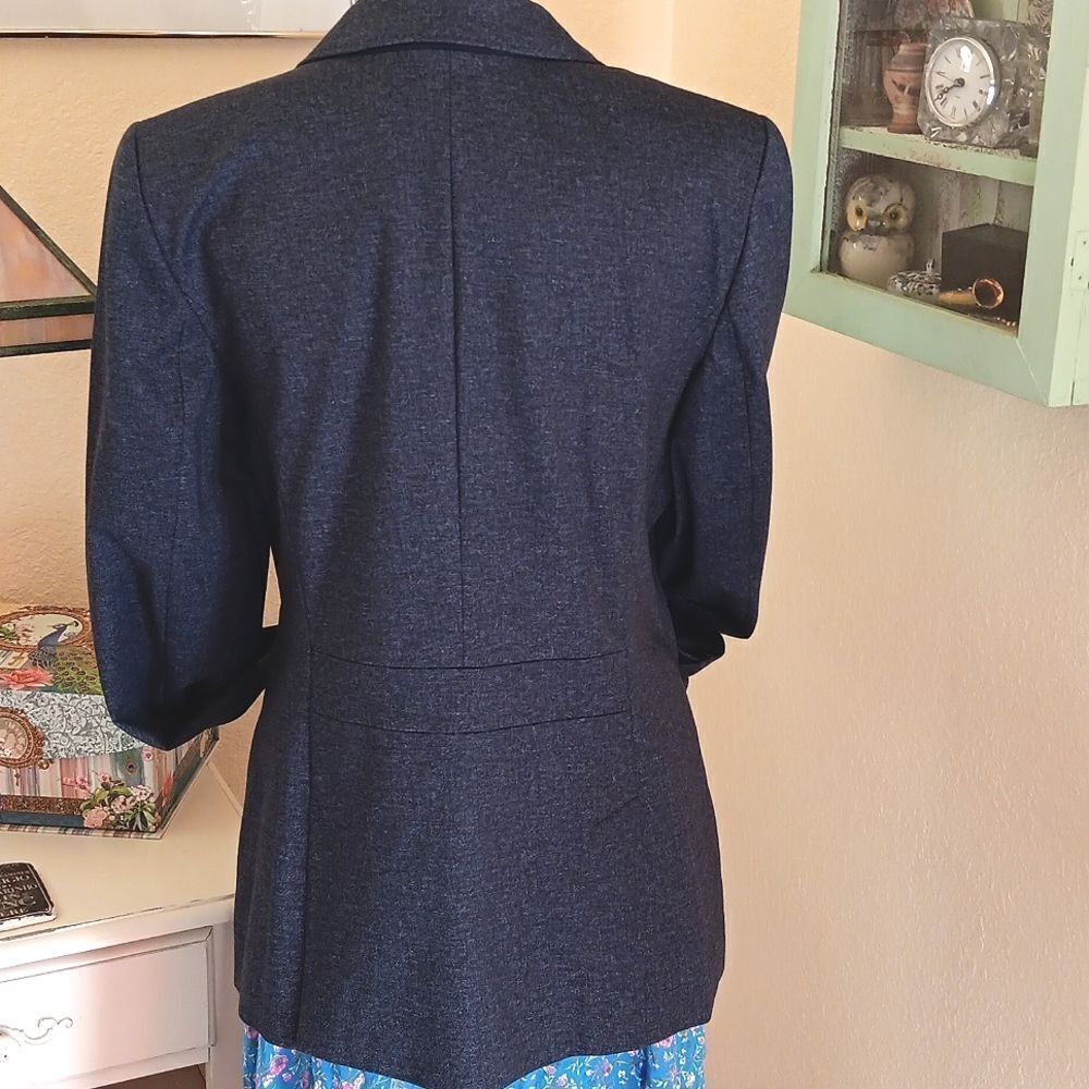 Talbots Dark Gray Aberdeen Blazer. Classic. Professional. Career. - Picture 7 of 14